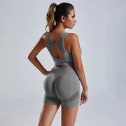Women's Active wear New Seamless Yoga Set Sport Bra Top Pants Set