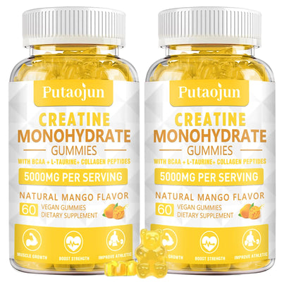 Creatine Monohydrate Vitamins D3 & B12 | Sugar-free Hydrolyzed Collagen