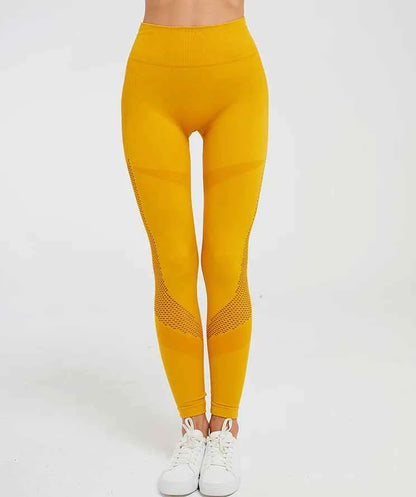 Seamless Hollow Fitness Leggings