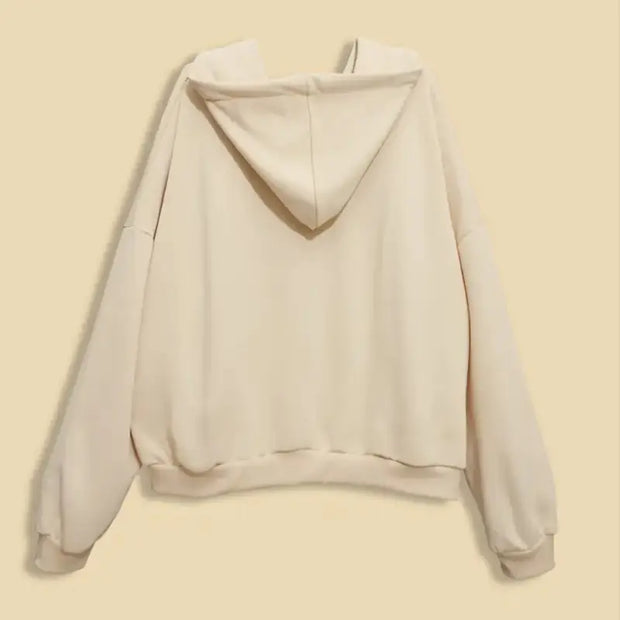 Women's Solid Active Hooded Fleece Lined Sweatshirt
