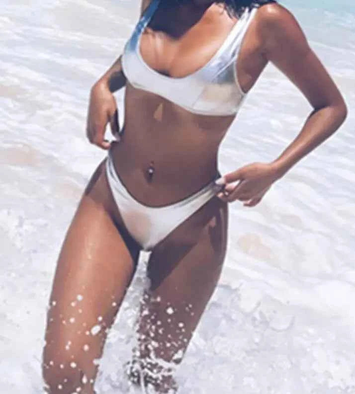 Shiny Bikini Set for Beach Wear