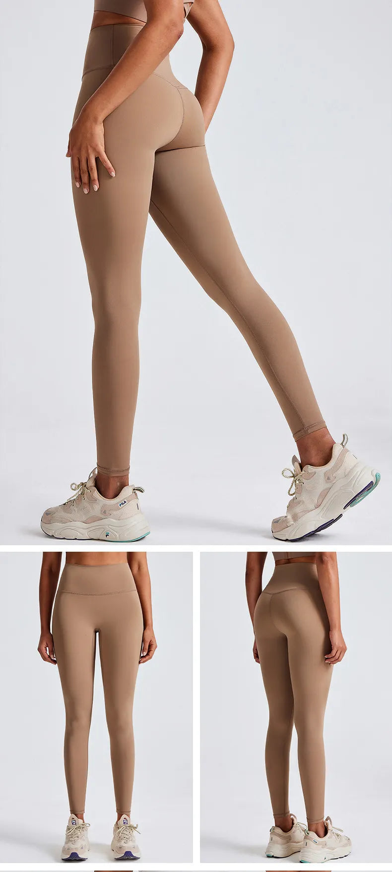 Woman's High Waisted Leggings - Just Fit 